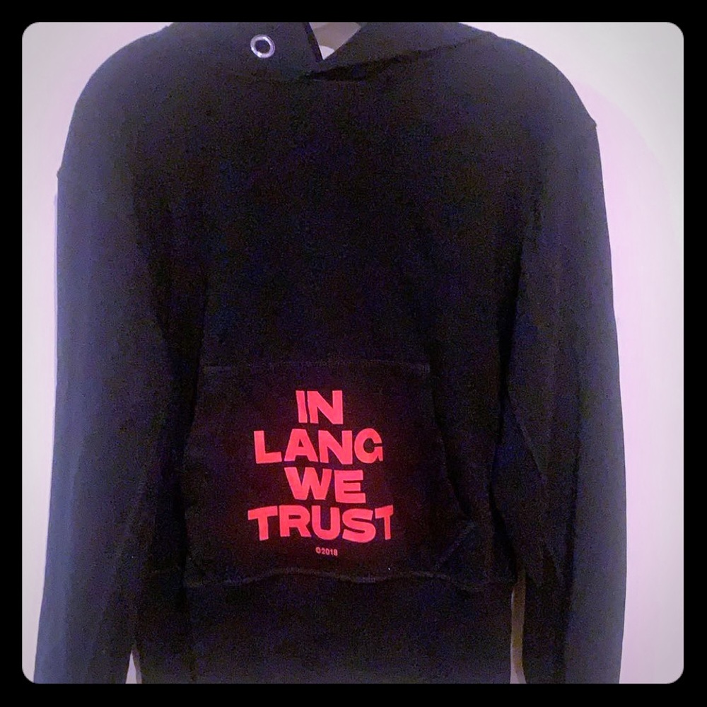 Helmet Lang Black Hoodie